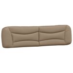 vidaXL Coussin de tête de lit cappuccino 200 cm similicuir