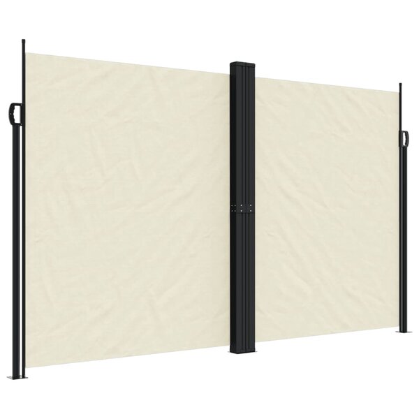 vidaXL Auvent latéral rétractable Crème 200x1200 cm