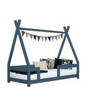Lit cabane enfant NAKANA 90 x 190 bleu marine