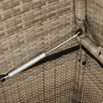 vidaXL Banc de jardin avec coussins beige résine tressée