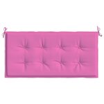 vidaXL Coussin de Banc de Jardin Rosa - 100x50x4 cm  Tissu Oxford