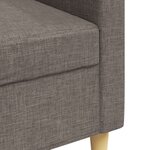 vidaXL Canapé à 3 places Taupe 210 cm Tissu