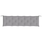 vidaXL Coussin de banc de jardin gris 180x50x7 cm tissu oxford