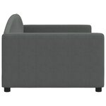 vidaXL Lit de repos sans matelas gris foncé 90x190 cm tissu