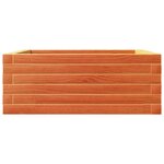 vidaXL Jardinière cire marron 60x60x23 cm bois de pin massif