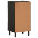 vidaXL Armoire latérale noir 40x33x75 cm bois massif de manguier