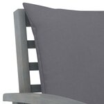 Salon de jardin meuble d'extérieur ensemble de mobilier 5 pièces avec coussin bois d'acacia solide gris 02_0016292