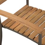vidaXL Ensemble à manger d'extérieur 5Pièces Bois acacia solide et acier