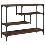 vidaXL Table console chêne marron 100x30x75 cm bois d'ingénierie