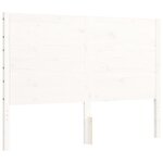vidaXL Cadre de lit sans matelas blanc 140x200 cm bois massif