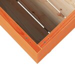 vidaXL Jardinière cire marron 110x40x72 cm bois de pin massif