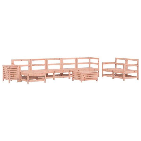 vidaXL Salon de jardin 10 Pièces bois massif sapin de douglas