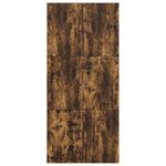 Cadre de lit avec rangement vidaXL Chêne fumé 90x190 cm