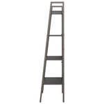 vidaXL Étagère sur pied 4 niveaux Noir 56x35x140 cm