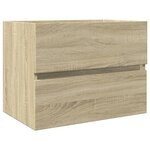 vidaXL Ensemble de meubles de bain 2Pièces céramique et bois d'ingénierie