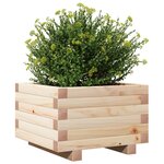 vidaXL Jardinière 40x40x26 5 cm bois de pin massif