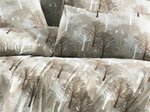 Parure de lit beige TREE 260 x 240 cm