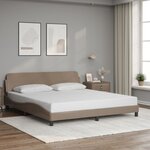 vidaXL Cadre de lit sans matelas cappuccino 180x200 cm similicuir