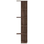 vidaXL Étagère d'angle murale chêne marron bois d'ingénierie