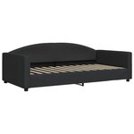vidaXL Lit de repos noir 100x200 cm tissu