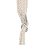 vidaXL Balançoire pour bébé avec ceinture de sécurité Coton Bois Bleu