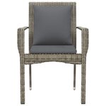 Chaises de jardin avec coussins 2 pièces résine tressée gris 02_0013335