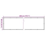 vidaXL Écran d'intimité de balcon anthracite 300x90 cm PVC