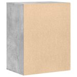vidaXL Commode d'angle gris béton 60x41x76 cm bois d'ingénierie