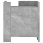 vidaXL Table de chevet gris béton 45x50x50 cm bois d’ingénierie