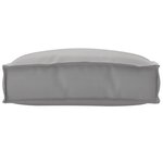 vidaXL Coussin de palette pour siège Gris 50x50x12 cm Tissu Oxford