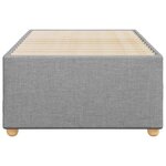 vidaXL Cadre de lit sans matelas gris clair 90x190 cm tissu