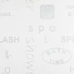 vidaXL Store roulant de douche 100x240 cm Éclaboussures