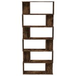 vidaXL Bibliothèque/Cloison Chêne fumé 80x24x192 cm Bois d'ingénierie