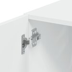 vidaXL Armoire de rangement mince blanc 40x42 5x225 cm