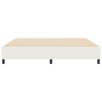 vidaXL Lit Box Spring Crème 200x200 cm en Tissu Côtelé