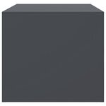 vidaXL Table basse anthracite 67x50x44 cm acier