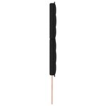 vidaXL Tête de lit Design Lines Noire 200 cm Tissu