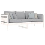 vidaXL Lit de jour sans matelas blanc bois de pin massif 80x200 cm