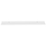 vidaXL Étagères murales 2 Pièces Blanc brillant 100x9x3 cm