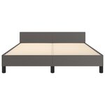 vidaXL Cadre de lit sans matelas gris 140x200 cm similicuir