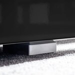 vidaXL Ensemble mural pour TV 5 Pièces avec lumières LED Noir brillant