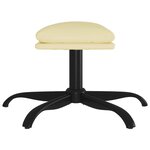 vidaXL Repose-pied Crème 60x60x36 cm Similicuir