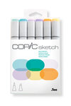 Set Copic Sketch marqueurs Manga 6 couleurs pastels