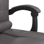 Fauteuil de massage inclinable de bureau informatique étude similicuir gris 02_0025408