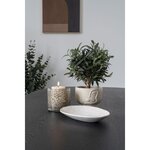 Cache-pot en céramique beige Ø 15 x 12 cm