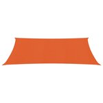 vidaXL Voile d'ombrage 160 g/m² rectangulaire orange 4x7 m PEHD