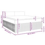 vidaXL Sommier à lattes de lit avec matelas Noir 180x200 cm Tissu