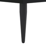 vidaXL Cadre de lit sans matelas noir 160x200 cm bois d'ingénierie