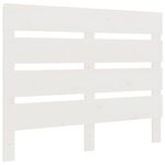 vidaXL Cadre de lit sans matelas blanc 75x190 cm bois de pin massif