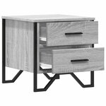 vidaXL Table de chevet sonoma gris 40x41x40 cm bois d'ingénierie